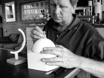 Greg Mort Builds Model for Lowell Globe